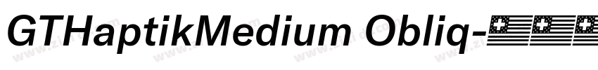 GTHaptikMedium Obliq字体转换